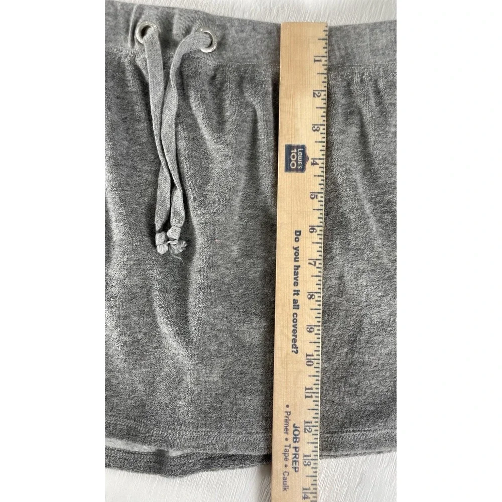 Y2K Style Venus Towel Terry Cloth Gray Skirt Women's Size Large Tie‎ Waist